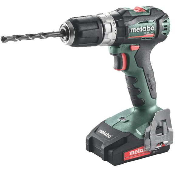 Akumuliatorinis suktuvas/gręžtuvas SB 18 L BL / 2x2,0 Ah, Metabo