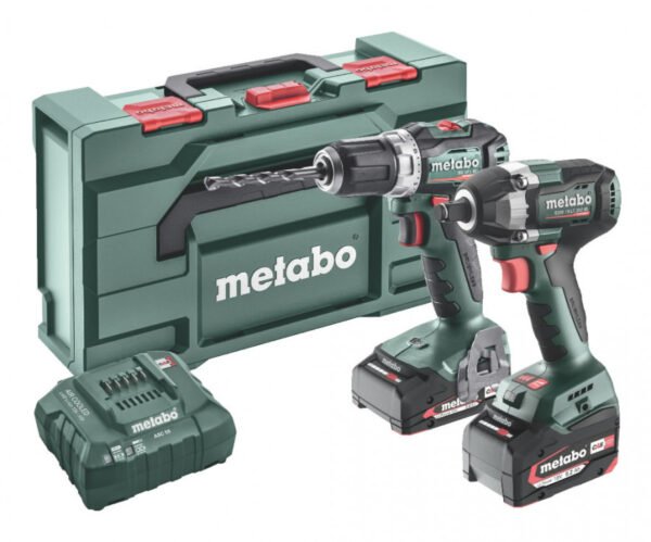 18V Combo rinkinys Metabo BS 18 L BL + SSW 18 LT 300 BL
