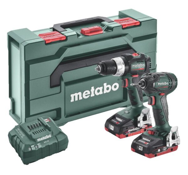 18V Combo rinkinys Metabo SB 18 LT BL + SSD 18 LTX BL 4.0 Ah LiHD,