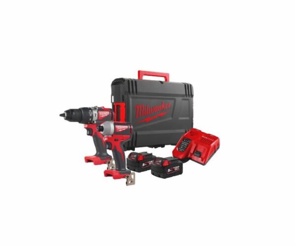 18V įrankių rinkinys Milwaukee M18 BLPP2A2-502X 2x5,0 Ah
