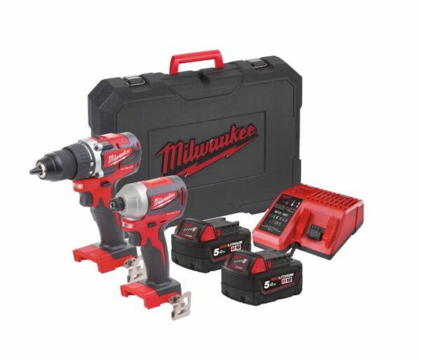 18V įrankių rinkinys Milwaukee M18 CBLPP2B-502C
