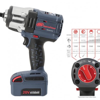 Akumuliatorinis smūginis veržliasūkis W7152-K22B-EU,1/2`,20V, Ingersoll-Rand
