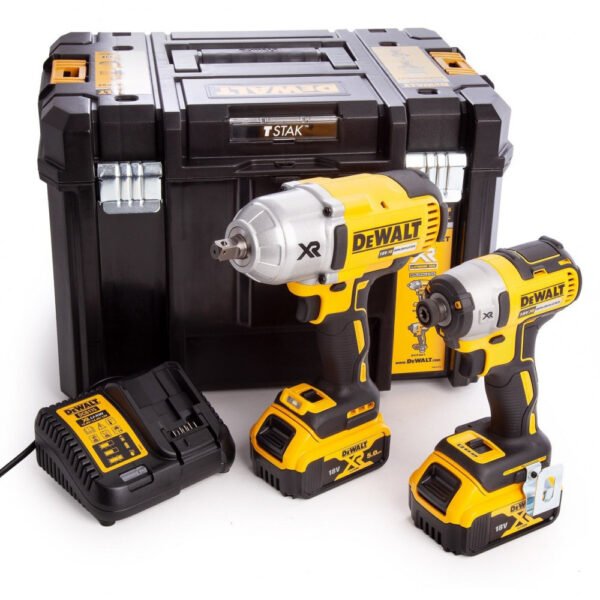 DeWALT DCF899 smūginio veržliasukio ir DCF887 smūginio suktuvo rinkinys