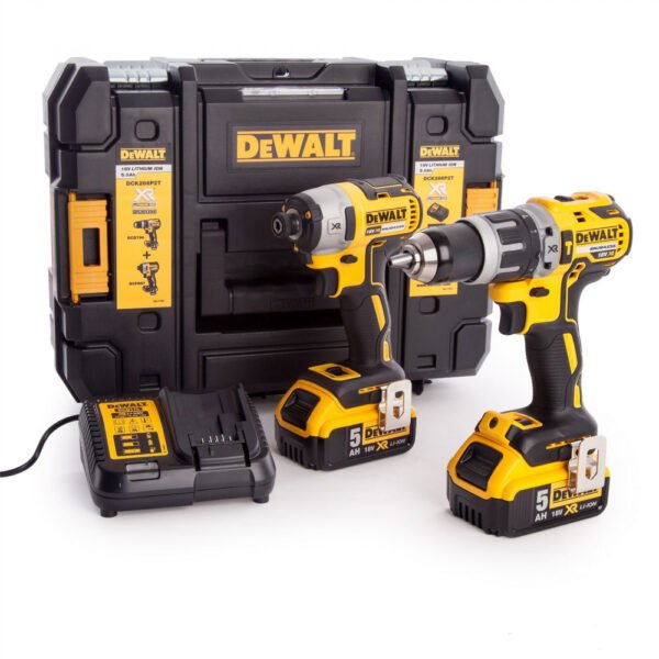 DeWALT DCK266P2T 18V smūginio suktuvo ir suktuvo-gręžtuvo rinkinys