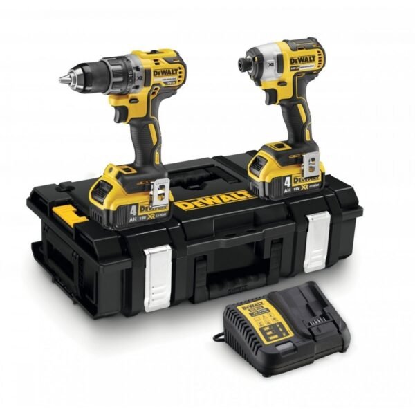 DeWALT DCK266M2 18V smūginis suktuvas + suktuvas-gręžtuvas (2x4.0 Ah)