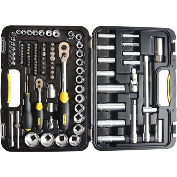 Stanley Maxi Drive Expert 1/2" ir 1/4" raktų ir galvučių komplektas, 96 dalių - Image 2