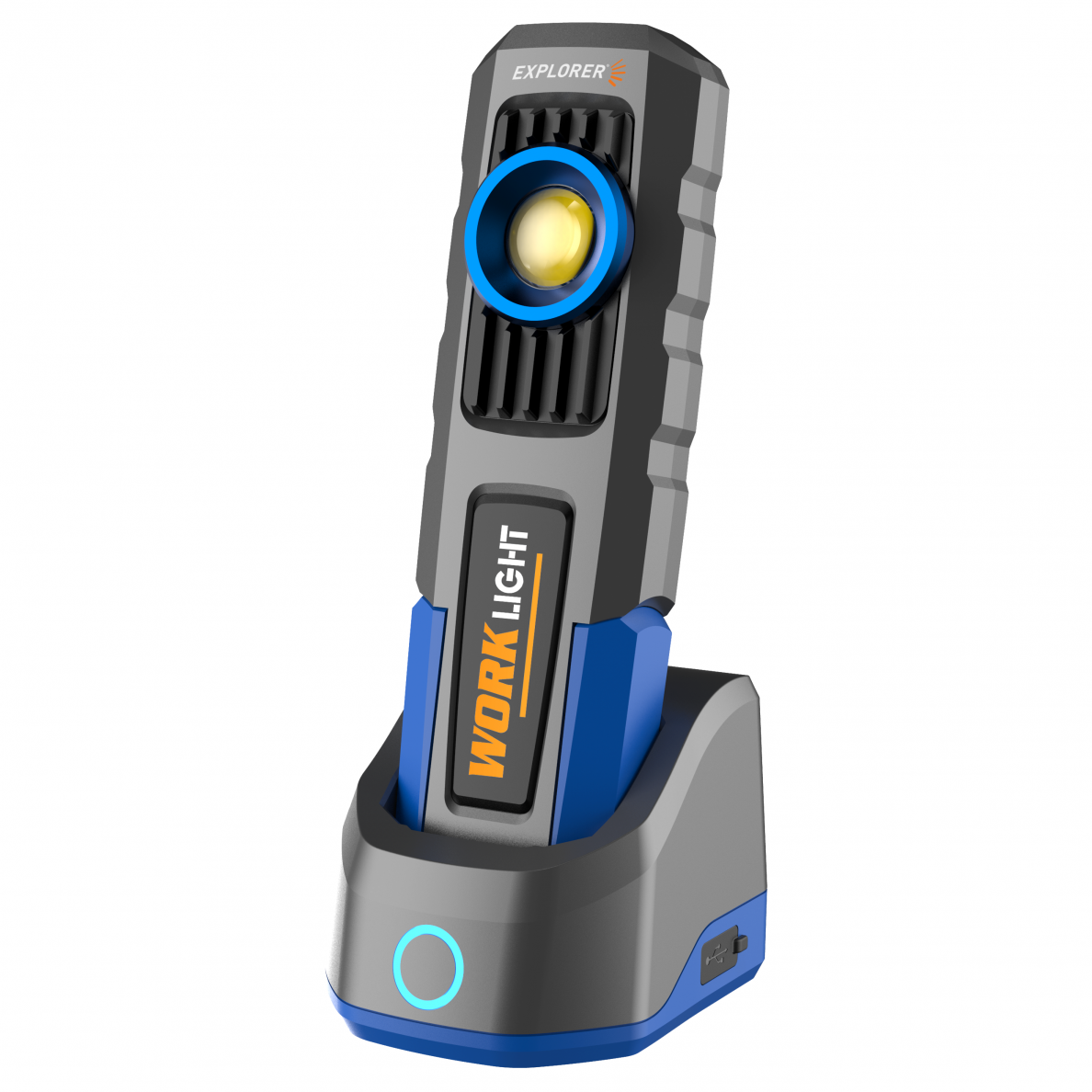 Prožektorius darbui COB+SMD (su belaidžio įkrovimo stotele) - Image 3